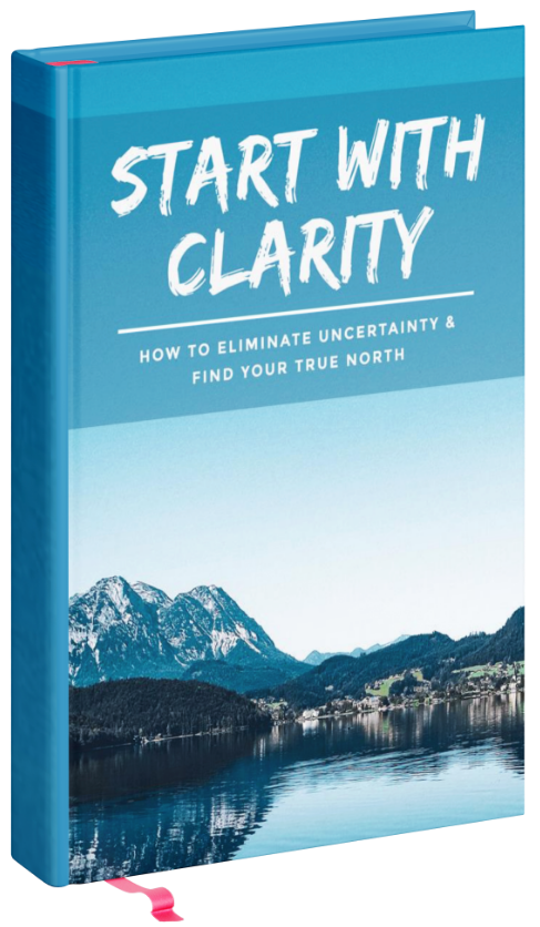 a copy of the book 'Start with Clarity'